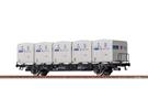 Brawa H0 DB Behältertragwagen Btmms 58, Ekrt 212 - Bahlsen, Ep. III