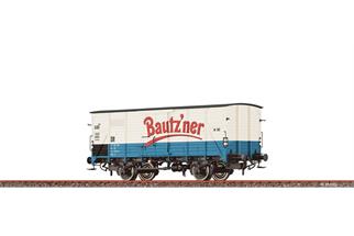 Brawa H0 DR gedeckter Güterwagen G10, Bautzner, Ep. IV