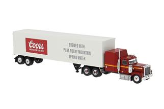 Brekina H0 Chevrolet Bison Koffer-Sattelzug, 1980, Coors Light