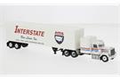Brekina H0 Chevrolet Bison Koffer-Sattelzug, 1980, Interstate Moving