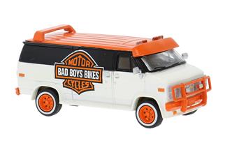 Brekina H0 Chevrolet C20, 1983, Bad Boys Bikes