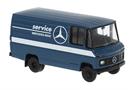 Brekina H0 MB L 406 D Kasten, 1967, MB Service