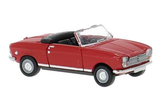 Brekina H0 Peugeot 204 Cabriolet, rot, 1967