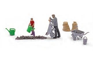 Busch H0 Action Set: Heisse Kohlen