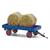 Busch H0 Anhänger Gummiwagen, mit Heuballen