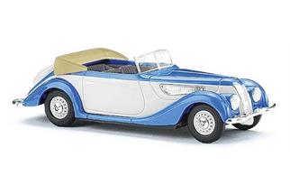 Busch H0 BMW 327 Cabrio, blau