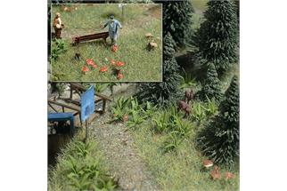 Busch H0 Farne und Pilze