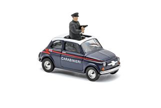 Busch H0 Fiat 500, Carabinieri, mit 2 Polizisten