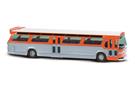 Busch H0 Fishbowl Bus, orange