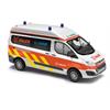 Busch H0 Ford Transit Custom Bus Hochdach, Rettungdienst Falck