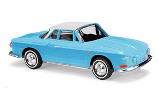 Busch H0 Karmann Ghia 1600, zweifarbig blau