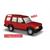 Busch H0 Land Rover Discovery, rot