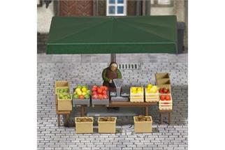 Busch H0 Mini-Welt: Marktstand Obst und Gemüse