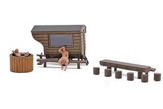 Busch H0 Schäferwagen-Sauna