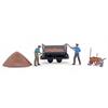 Busch H0f Action Set: Kipplore beladen
