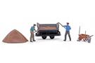 Busch H0f Action Set: Kipplore beladen