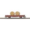 Busch TT DR Flachwagen mit Rungen Ks 3300, Holzkabeltrommel, Ep. IV
