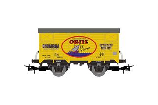 Electrotren H0 RN gedeckter Güterwagen J, Conservas Ortiz, Ep. III