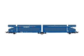 Electrotren H0 Transfesa Autotransportwagen, mit Schutzgittern, blau, Ep. IV