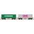 ESU H0 AAE Containertragwagen-Set Sgmmns, Evergreen/ONE, 2-tlg.