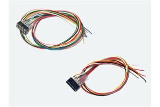 ESU Kabelsatz mit 6-poliger Buchse nach NEM 651, DCC Kabelfarben, 300 mm Länge