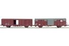 Exact-Train H0 SBB/DR gedecktes Güterwagen-Set Gbs/Gbs 258, Ep. IV, 2-tlg.