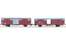 Exact-Train H0 SBB/DR gedecktes Güterwagen-Set Gbs/Gbs 258, Ep. IV, 2-tlg.