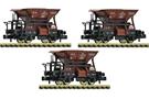 Fleischmann N DB Schotterwagen-Set Bauart Talbot, Ep. III, 3-tlg.