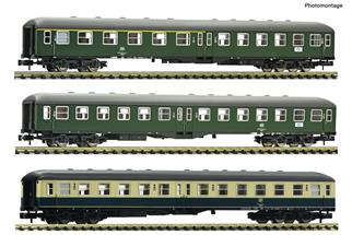 Fleischmann N (DC) DB 3-tlg. Set 1: Reisezugwagen „E 2873“, DB