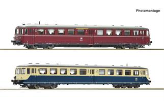 Fleischmann N (DC) DB Akkutriebwagen 515 537-9 mit Steuerwagen, DB
