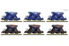 Fleischmann N (DC) RAILPRO 6-tlg. Set: Schotterwagen, Railpro