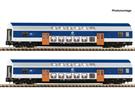 Fleischmann N DR/VEB 2-tlg. Set 2: Doppelstockwagen