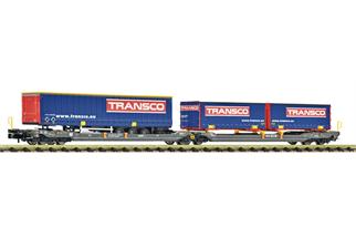 Fleischmann N Hupac Doppeltaschen-Gelenkwagen T3000e, Transco, Ep. VI