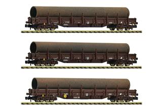 Fleischmann N ÖBB Güterwagen-Set 1 Stahlzug, Ep. IV, 3-tlg.