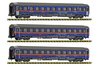 Fleischmann N ÖBB Reisezugwagen-Set Eurofima, Nightjet, Ep. VI, 3-tlg.
