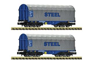 Fleischmann N ÖBB Schiebeplanenwagen-Set Shimmns, Ep. VI, 2-tlg.