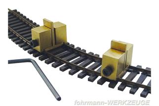 Fohrmann H0 Gleisklammern zum Verlegen von Flexgleisen (Inhalt: 4 Stk.)