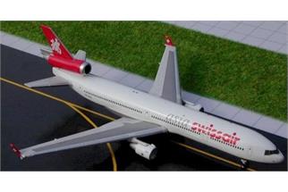 Gemini Jets 1:400 Swissair Asia McDonnell Douglas MD-11 HB-IWG (Metallmodell)