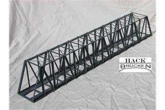 Hack H0 K63 Kastenbrücke schräg, 63 x 7.5 x 10 cm, massive Streben