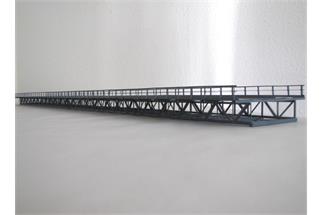 Hack H0 MS120 Unterzugbrücke, 120 x 13.5 x 4.6 cm, 2-gleisig, Müngstener Brücke