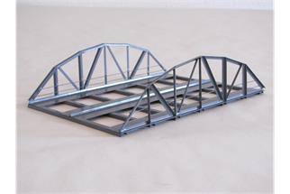 Hack H0 VB18-2-64 Vorflutbrücke rund, 18 x 13.2 x 4.8 cm, 2-gleisig, 64 mm Gleisabstand