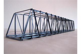 Hack TT KT52-2 Kastenbrücke schräg, 52 x 8 x 7.8 cm, 2-gleisig