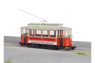 Halling H0 (DC) Oldtimer Strassenbahn Prag, Tw 109, rot/weiss