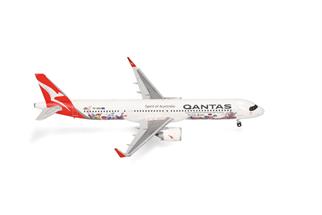Herpa 1:200 Qantas Airbus A321XLR, Great Barrier Reef livery, VH-OGG Coral Sea