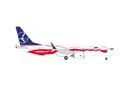 Herpa 1:500 LOT Polish Airlines Boeing 737 Max 8, Proud of Polands Independence, SP-LVD