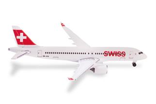Herpa 1:500 Swiss Airbus A220-300, HB-JCU Davos