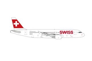Herpa 1:500 Swiss Airbus A320, 2025 updated livery, HB-IJR Avenches