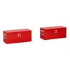 Herpa H0 2x20' Baucontainer, rot (Club)