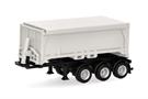 Herpa H0 Abraumcontainerauflieger, weiss