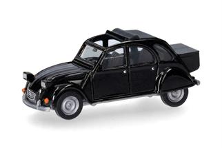 Herpa H0 Citroen 2 CV mit Queue, schwarz
